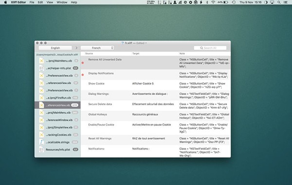 Xliff Editor Mac版