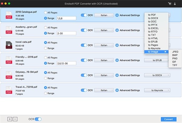  Enolsoft PDF Converter with OCR 6.8.0 for Mac 破解版 PDF格式转换及OCR工具  