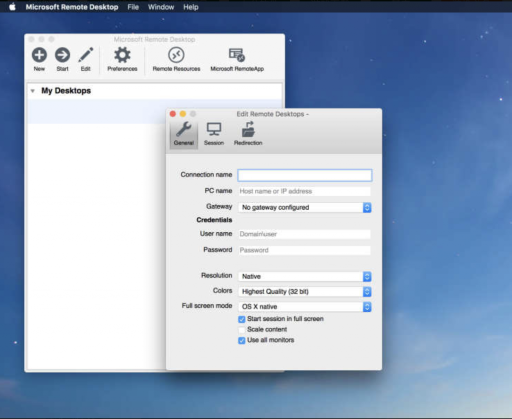 microsoft remote desktop app for mac