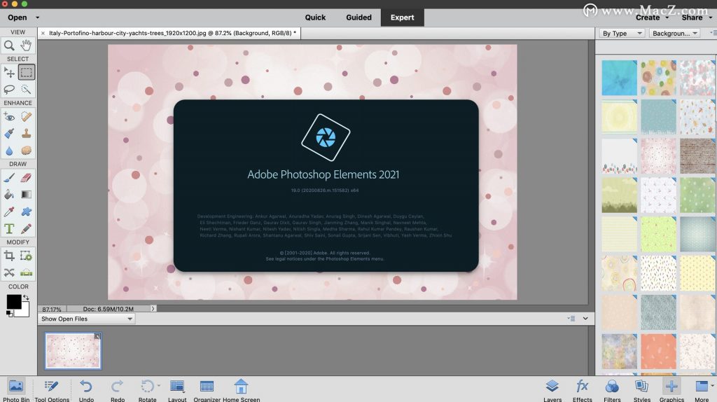 Adobe Photoshop Elements 2021 19.0 Win/MacOS 照片编辑软件
